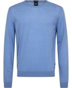 BOSS Lenop Mand Bright Blue Sweaters Str L - hos Magasin