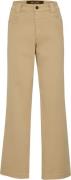 Sand Suede Touch W Finula Kvinde Light Camel Wide Jeans Str 40 - hos M...