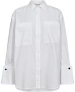 Second Female Calico Shirt Kvinde White Langærmede Skjorter Str XL - B...