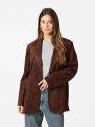 Neo Noir Namy Faux Suede Blazer Kvinde Brown Blazere Str 40 - hos Maga...