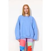 HUNKØN Ava Sweatshirt Kvinde Blue Sweatshirts Str L - hos Magasin