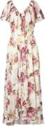 Ida Sjöstedt Caroline Dress Kvinde Creme Red Floral Midi Kjoler Str 40...