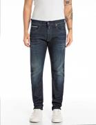 Replay Grover Hyperflex Jeans Mand Blå Jeans Str 32/30 - hos Magasin