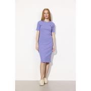 HUNKØN Indie Dress Kvinde Purple Striped Midi Kjoler Str L - hos Magas...