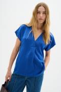 InWear Rindaiw Top Kvinde Blue Quartz Toppe Loose Fit Str 40 - hos Mag...