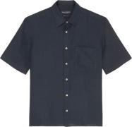 Marc O’Polo Kent Collar, Short Sleeves, one rec Mand Dark Navy Kortærm...