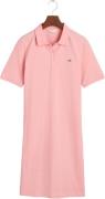 Gant Shield SS Pique Polo Dress Kvinde Geranium Pink Korte Kjoler Str ...