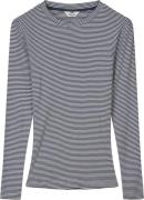 Mads Nørgaard - Copenhagen 2x2 Cotton Stripe Tuba Tee LS Kvinde Blå Me...