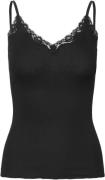 Rosemunde Rwbeatha SL Regular Singlet Top Kvinde Sort Toppe Str L - ho...