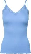 Rosemunde Rwbeatha SL Regular Singlet Top Kvinde Blue Heaven Toppe Str...