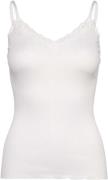 Rosemunde Rwbeatha SL Regular Singlet Top Kvinde Hvid Toppe Str L - ho...