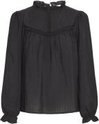 ICHI Ixsassy LS Kvinde Black Langærmede Bluser Regular Fit Str 40 - ho...