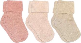 mpKids Ida Glitter Socks 3-pack Str 25/28 - Dew Strømper hos Magasin