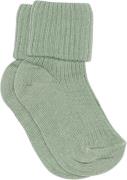 mpKids Cotton rib Baby Socks Str 25/28 - Granite Green Strømper Bomuld...