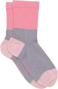 Melton Block Colour Socks Str 23/26 - Pink Cosmos Strømper Bomuld hos ...