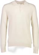 Lindbergh Ecovero L/S Polo Mand Hvid Sweaters Str L - hos Magasin