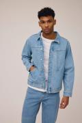 Magasin Domenic 2G Mand Light Blue Denim Overgangsjakker Str L Bomuld