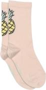 Melton Pineapple Socks Str 23/26 - Crystal Pink Strømper hos Magasin