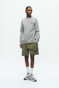 Wood Wood Wwtye AA Mand Light Melange Grey Sweatshirts Str L - hos Mag...