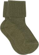 mpKids Cotton rib Baby Socks Str 25/28 - Olivine Strømper hos Magasin