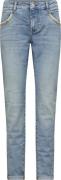 Mos Mosh Mmnaomi Light Perla Jeans Kvinde Light Blue Skinny Jeans Str ...